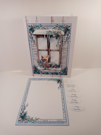 CHRISTMAS WINDOW - WREN by Linda Garnett