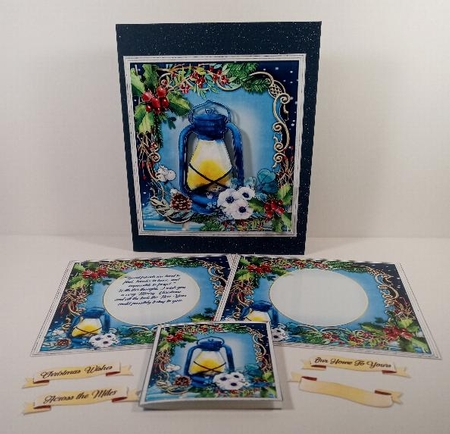 7x7 Mini Kit, Beautiful Christmas Blue by Linda Garnett