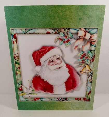 Watercolour Christmas - Santa   by Linda Garnett