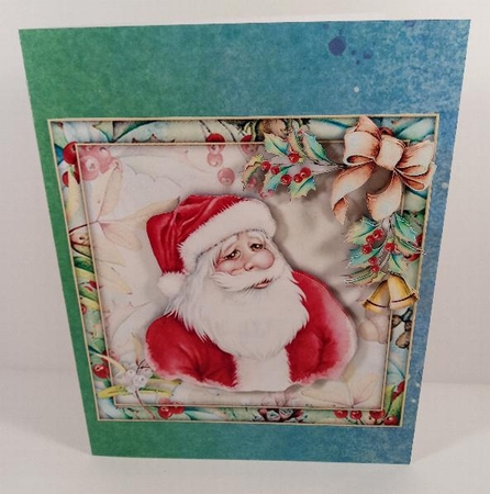 Watercolour Christmas - Santa   by Linda Garnett