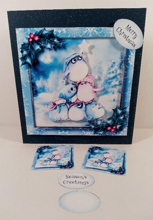 Penguin Tree 8x8 by Linda Garnett