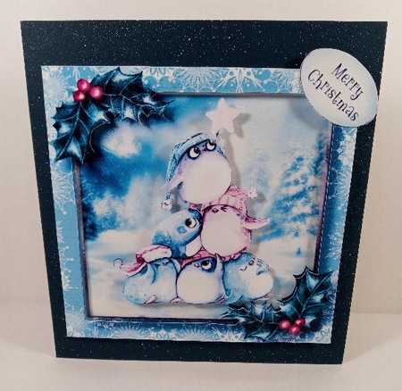 Penguin Tree 8x8 by Linda Garnett