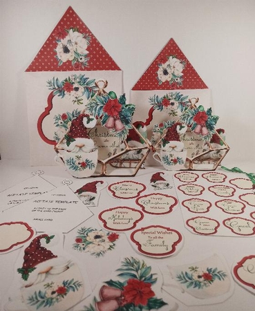 Gnome Other Christmas 2 3d Terrarium Cards & Envelopes Kit by Linda Garnett