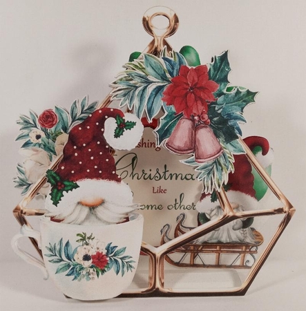 Gnome Other Christmas 2 3d Terrarium Cards & Envelopes Kit by Linda Garnett