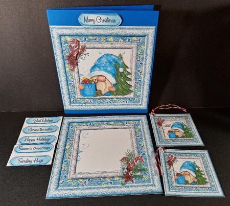 Christmas Nordic Gnomes Mini kit-3 by Linda Garnett