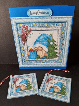 Christmas Nordic Gnomes Mini kit-3 by Linda Garnett