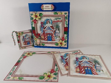 Santas Winter Village Snow Factory Mini Page Kit by Linda Garnett