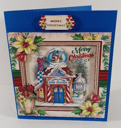 Santas Winter Village Snow Factory Mini Page Kit by Linda Garnett