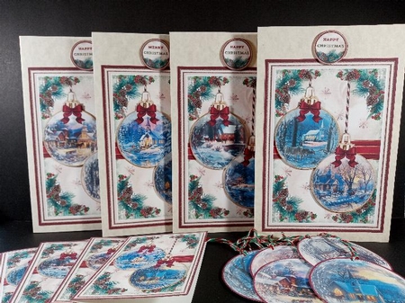 Village Church Christmas Bauble Collection by Linda Garnett