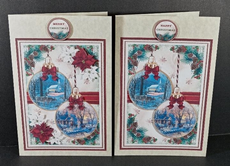 Village Church Christmas Bauble Collection by Linda Garnett