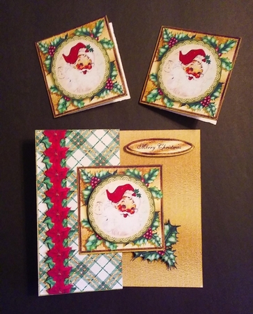 Christmas Vintage No Hole Fold Back Kit-7 by Linda Garnett