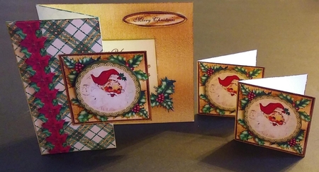 Christmas Vintage No Hole Fold Back Kit-7 by Linda Garnett