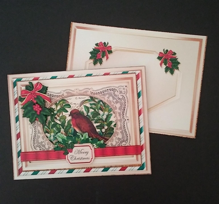 Christmas Holiday Vintage CardFront Kit-4 by Linda Garnett
