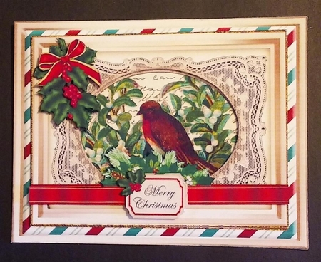 Christmas Holiday Vintage CardFront Kit-4 by Linda Garnett