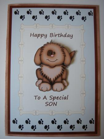 Puppy Dog - Son Birthday by Linda Glover