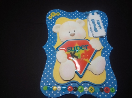 Super Kid Bracket Shaped Card Kit by Linda Greedy