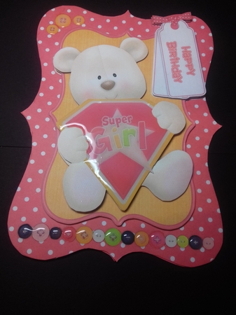 Super Girl Bracket Shaped Card Kit Featured Gallery Photo