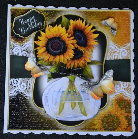 Flowers and Butterflies 7 by LINDA HAMMOND
