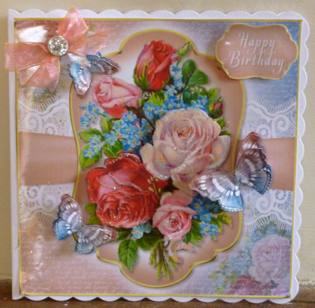 Flowers and Butterflies 14 by LINDA HAMMOND