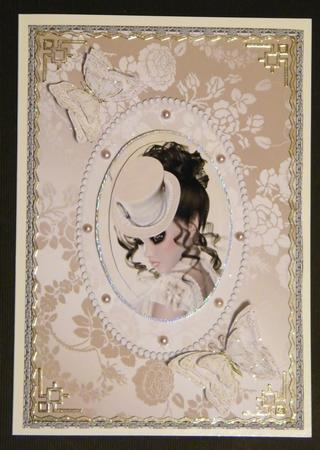 Satin & Velvet Card Fronts by LINDA HAMMOND