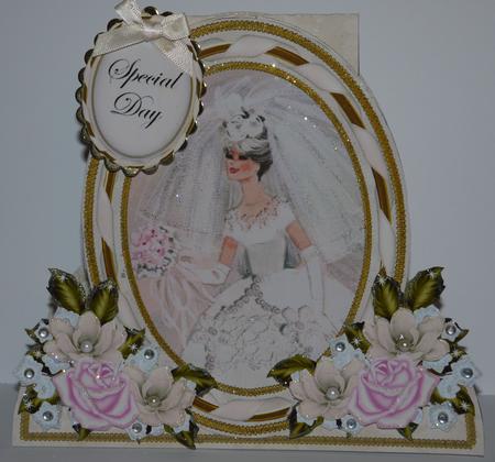 The Blushing Bride Special Large Oval Card Mini Kit by LINDA HAMMOND