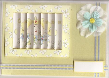 Yellow Baby Congratulations Flip Card Kit by Linda Hughes