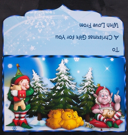 Christmas Teddies Money/Gift Wallet by Linda Short