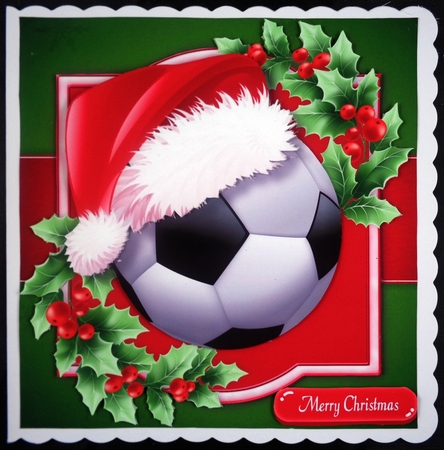 Festive Football 8x8 by Linda Short