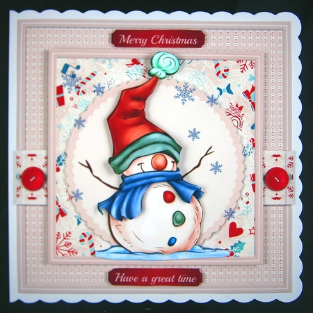 A cheerful snowman by Linda Short