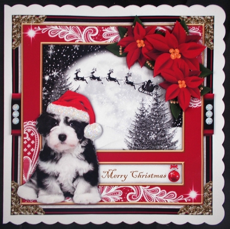 Doggy Christmas1 Mini Card Kit by Linda Short
