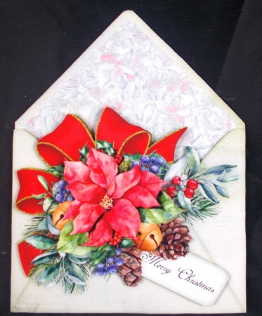 Poinsettia Envelope Mini KIt by Linda Short