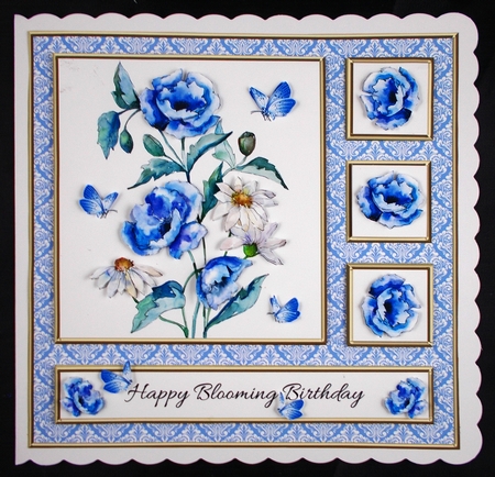 Lovely Watercolor Poppies - Card One by Linda Short