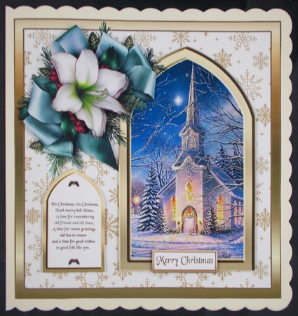 SC White Church & lilies by Linda Short