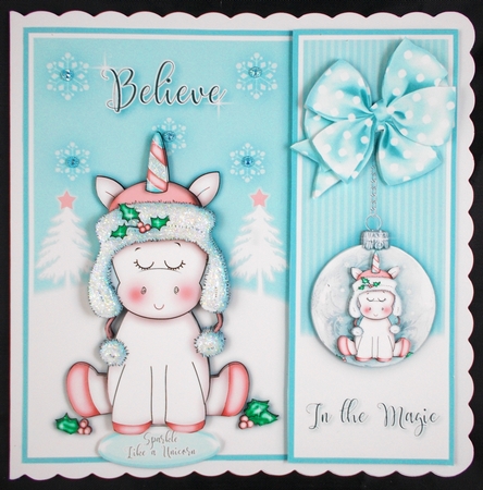 Sparkle Like A Unicorn Blue Mini Kit by Linda Short