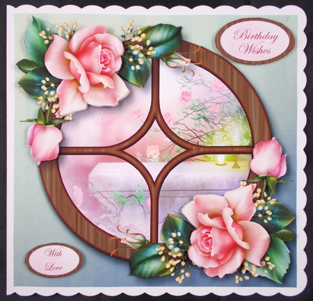 The Circular Window - Downton Roses by Linda Short
