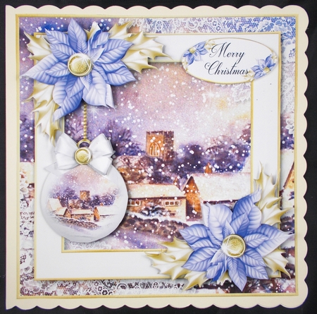Framed Winter Cottage 2 by Linda Short