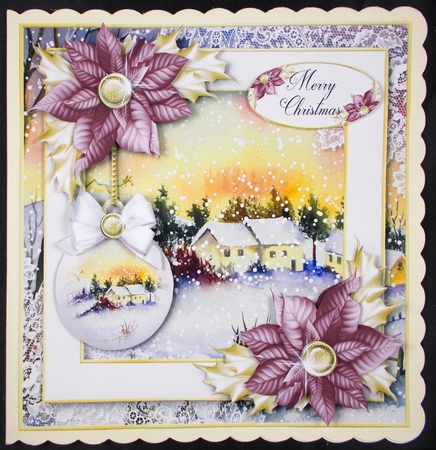 Framed Winter Cottage 4 by Linda Short
