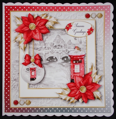 Framed a Touch of Red Christmas Bumper Kit by Linda Short