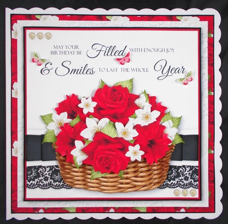 Birthday Floral Basket by Linda Short