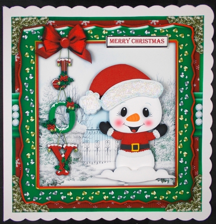 Christmas Snowmies3 Mini Card Kit by Linda Short