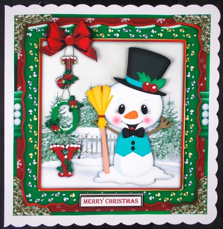 Christmas Snowmies2 Quick Card by Linda Short