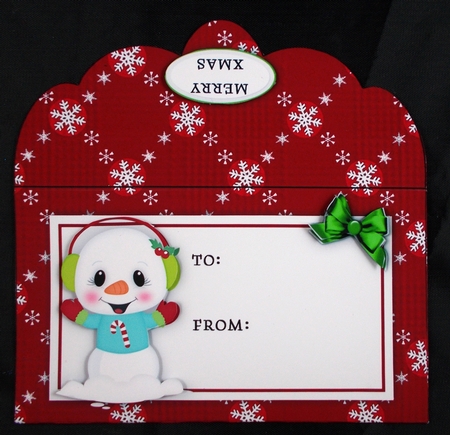 Christmas Snowmies1 Money Envelope by Linda Short
