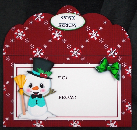 Christmas Snowmies2 Money Envelope by Linda Short