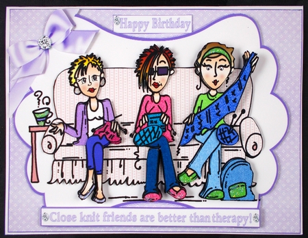 Friends are better than therapy mini kit by Linda Short
