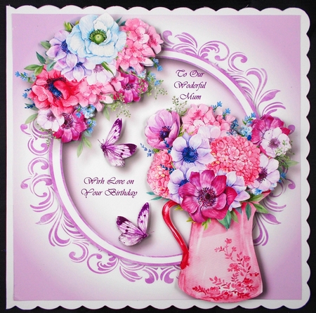 Watercolour Water Jug & Flowers by Linda Short