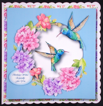 Hummingbird & Hydrangea by Linda Short