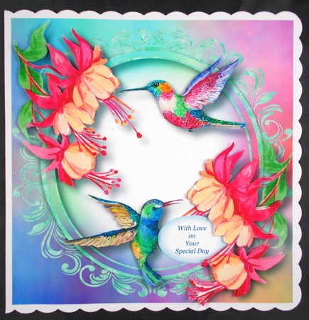 Colourful Humming Birds by Linda Short