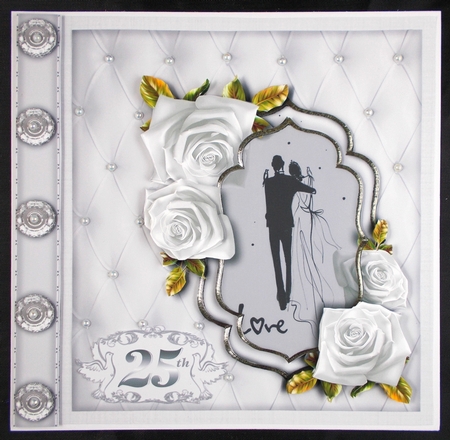 Wedding Album Card - 25th Anniversary by Linda Short