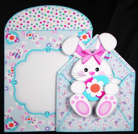 Hoppityeaster envelope card 1 by Linda Short
