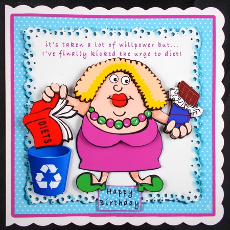 Its Taken A Lot Of Willpower..But - Decoupage by Linda Short